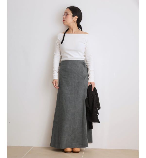 IENA LA BOUCLE「《予約》IENA LA BOUCLE Iラインスカート」|スカート|