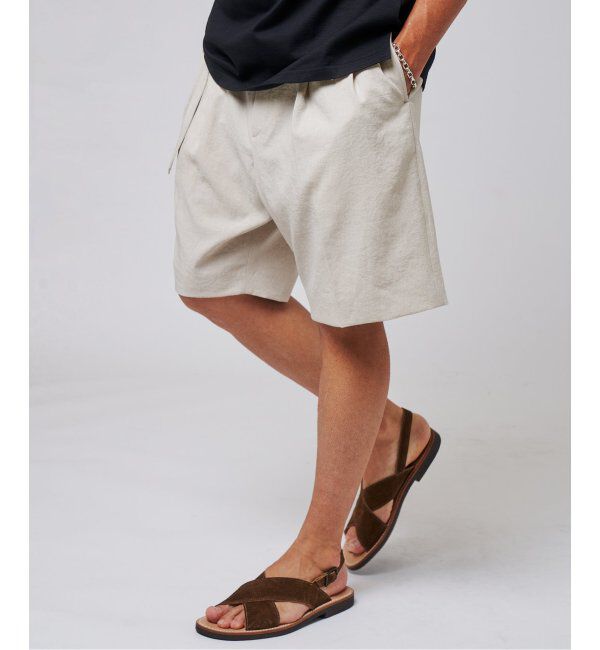 EDIFICE「シャンタン ベルテッド 2プリーツ ショーツ」|その他|