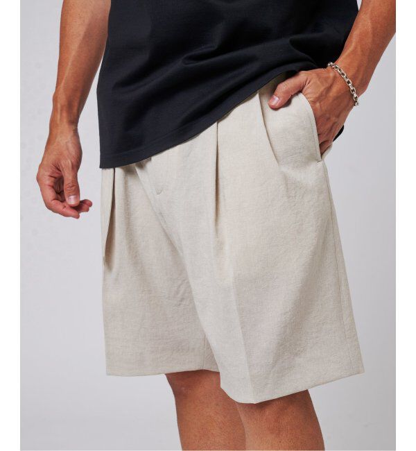 EDIFICE「シャンタン ベルテッド 2プリーツ ショーツ」|その他|