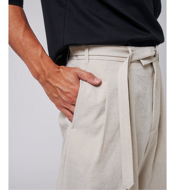 EDIFICE「シャンタン ベルテッド 2プリーツ ショーツ」|その他|