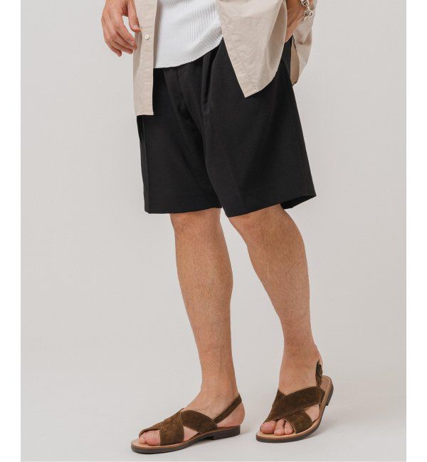 EDIFICE「シャンタン ベルテッド 2プリーツ ショーツ」|その他|