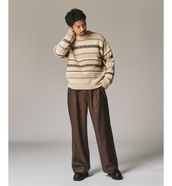 417 EDIFICE「【WOOSTEDLIKE】ワイドイージースラックス」|スラックス|