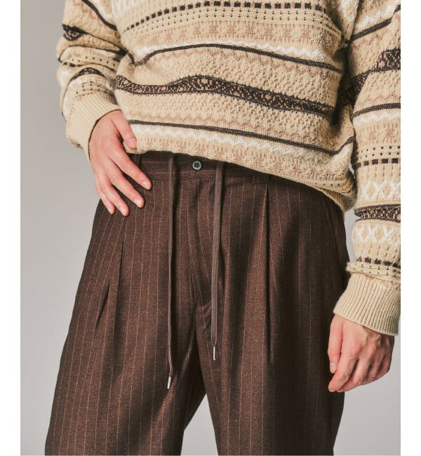 417 EDIFICE「【WOOSTEDLIKE】ワイドイージースラックス」|スラックス|