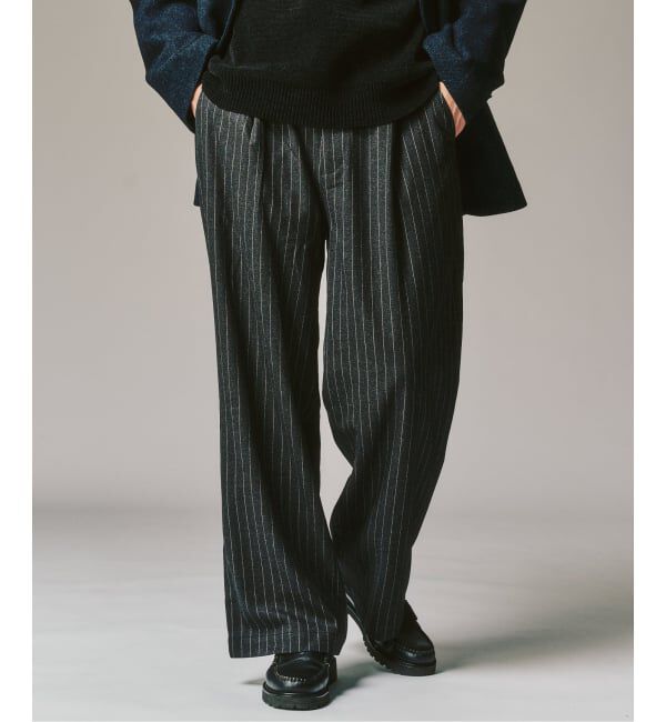 417 EDIFICE「【WOOSTEDLIKE】ワイドイージースラックス」|スラックス|グレー