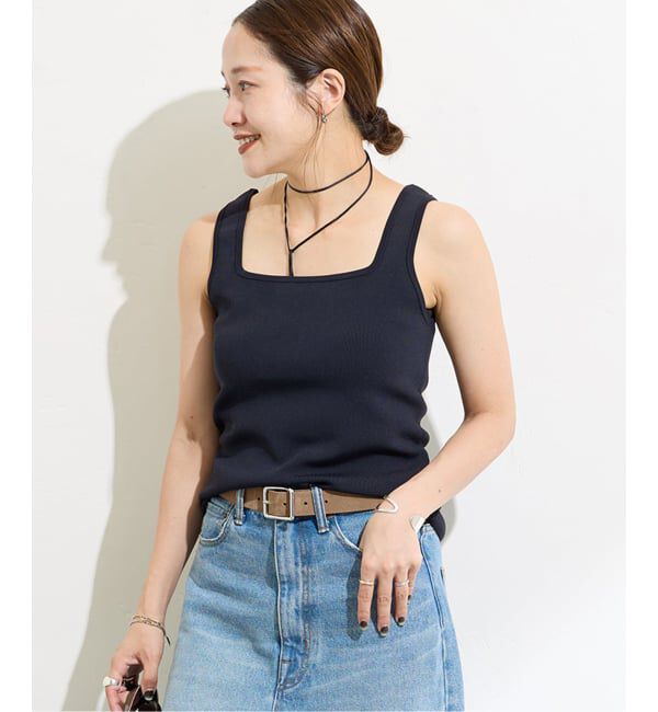 JOURNAL STANDARD「《追加3》スクエアネックニットタンク」|タンクトップ|
