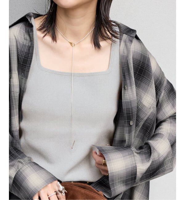 JOURNAL STANDARD「《追加3》スクエアネックニットタンク」|タンクトップ|