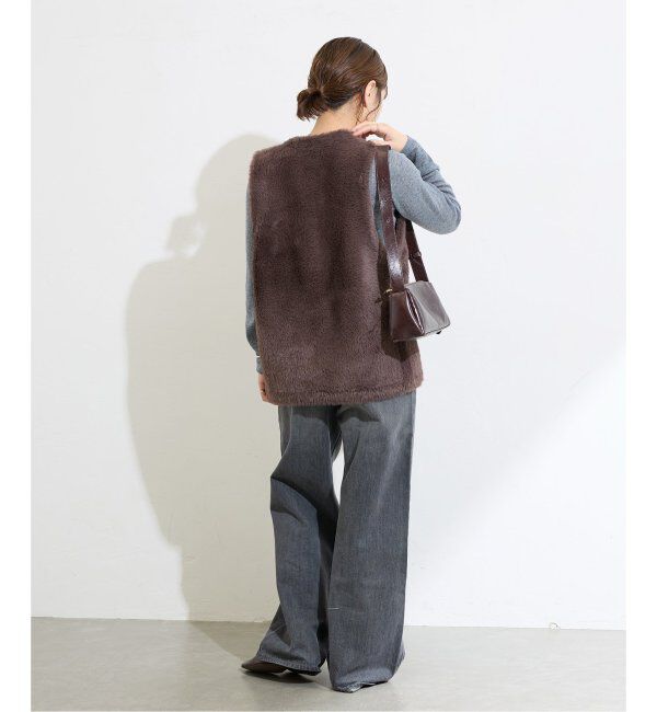 JOURNAL STANDARD「《追加》ダブルフェイスフェザークルーネックベスト」|ベスト・ジレ|