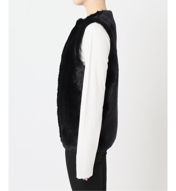 JOURNAL STANDARD「《追加》ダブルフェイスフェザークルーネックベスト」|ベスト・ジレ|