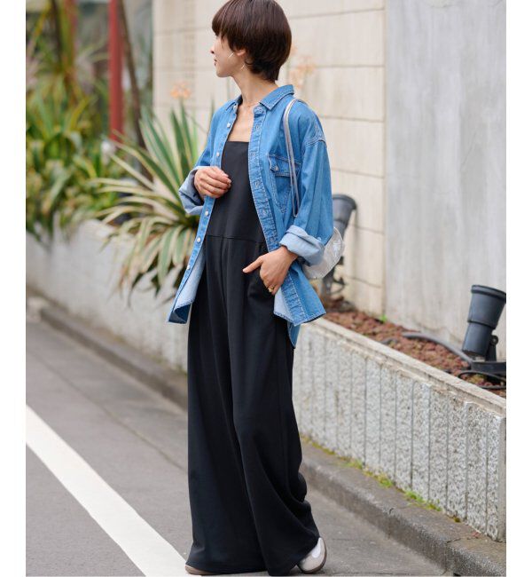 JOURNAL STANDARD relume「ウォッシャブルストレッチキャミサロペット」|オールインワン|