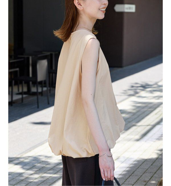 JOURNAL STANDARD「バルーンヘムノースリーブブラウス」|シャツ・ブラウス|ベージュ