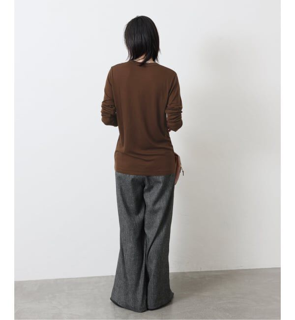 JOURNAL STANDARD「ウールMIX シアークルーネックカーディガン」|カーディガン|