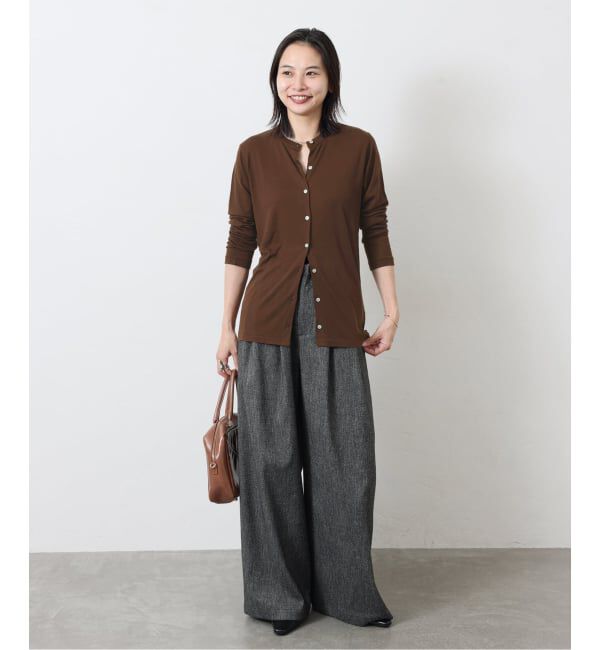 JOURNAL STANDARD「ウールMIX シアークルーネックカーディガン」|カーディガン|