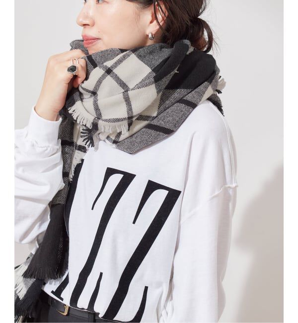 journal standard L'essage「【ASAUCE MELER】ウルトラファインラムミニバスケットタータンストール」|ストール|