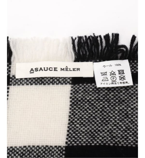journal standard L'essage「【ASAUCE MELER】ウルトラファインラムミニバスケットタータンストール」|ストール|