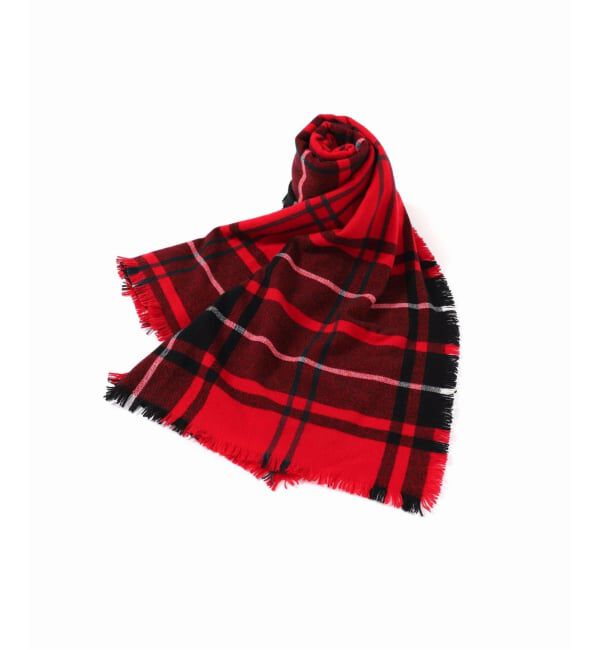 journal standard L'essage「【ASAUCE MELER】ウルトラファインラムミニバスケットタータンストール」|ストール|