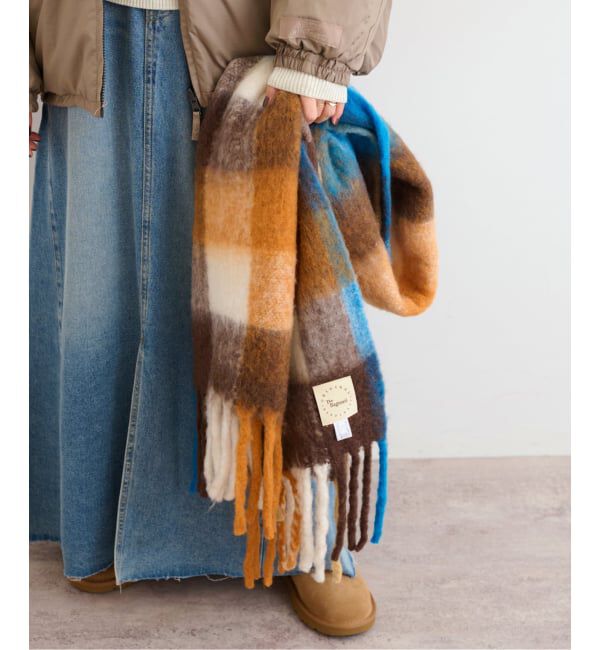 JOURNAL STANDARD relume「【THE BAGMATI/バグマティ】 チェックマフラー」|マフラー|ブルー A