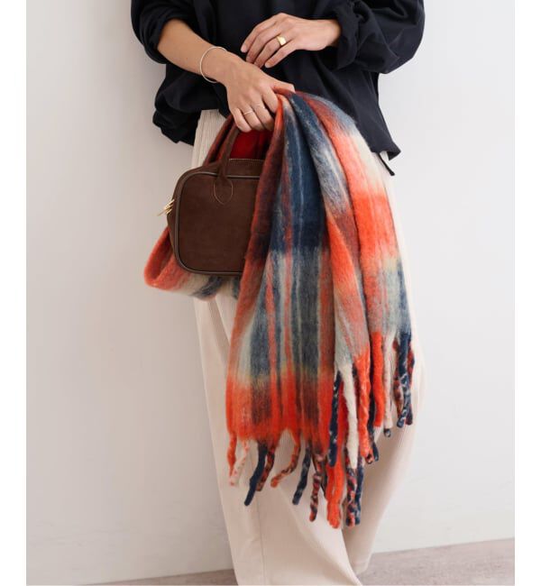 JOURNAL STANDARD relume「【THE BAGMATI/バグマティ】 チェックマフラー」|マフラー|オレンジ