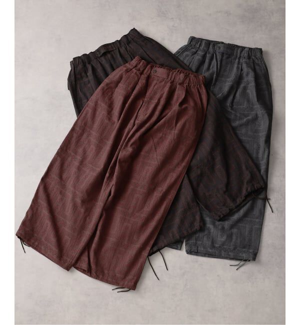 J.S.Homestead「《予約》J.S.Homestead / キリム柄 ジャガード エア クルー パンツ」|スラックス|