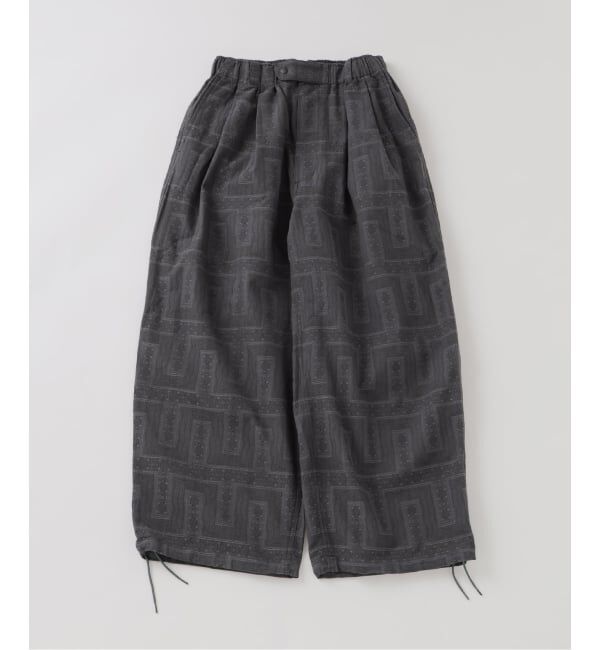 J.S.Homestead「《予約》J.S.Homestead / キリム柄 ジャガード エア クルー パンツ」|スラックス|