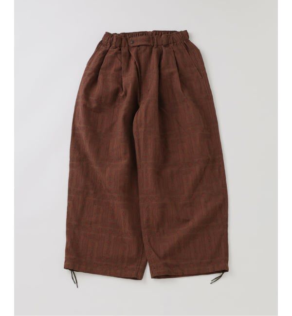 J.S.Homestead「《予約》J.S.Homestead / キリム柄 ジャガード エア クルー パンツ」|スラックス|