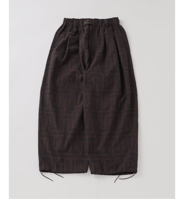 J.S.Homestead「《予約》J.S.Homestead / キリム柄 ジャガード エア クルー パンツ」|スラックス|