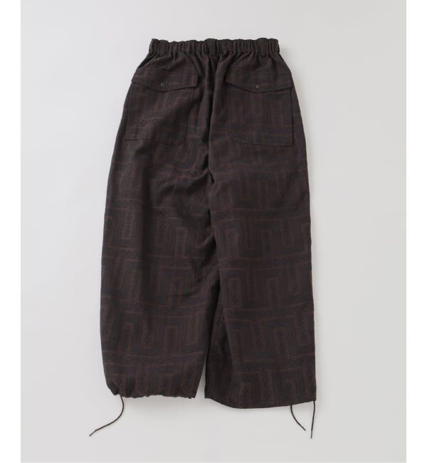 J.S.Homestead「《予約》J.S.Homestead / キリム柄 ジャガード エア クルー パンツ」|スラックス|