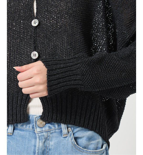 Spick and Span「ペーパーヤーンVネックカーディガン」|カーディガン|