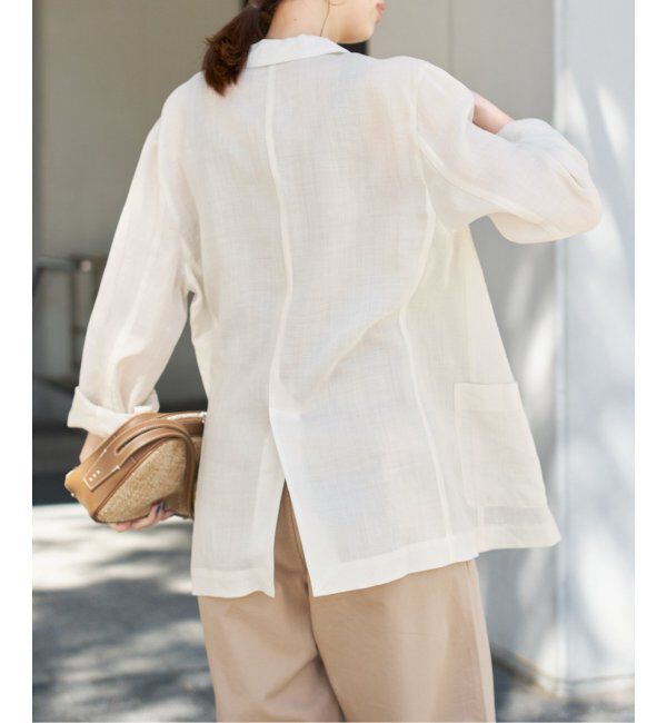 Spick and Span「ラミーミックスシアージャケット」|テーラードジャケット|