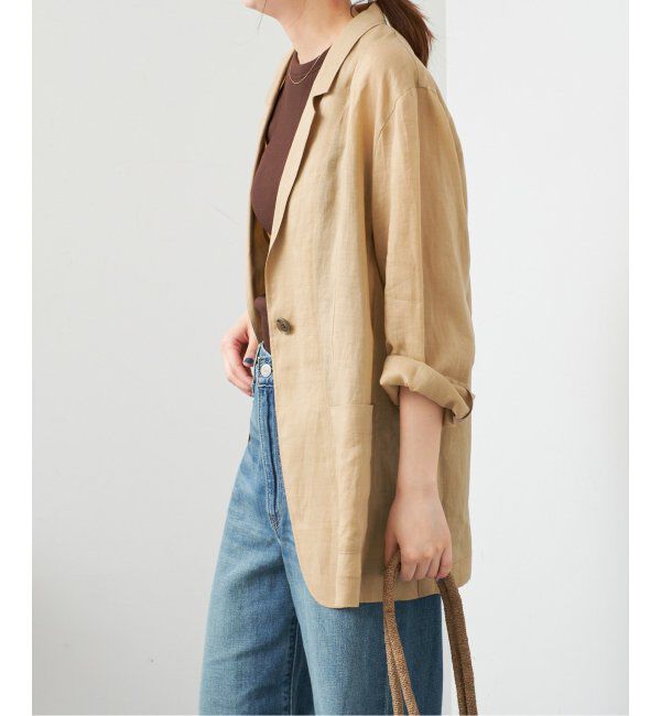 Spick and Span「ラミーミックスシアージャケット」|テーラードジャケット|