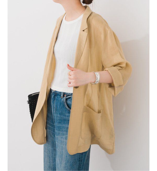 Spick and Span「ラミーミックスシアージャケット」|テーラードジャケット|