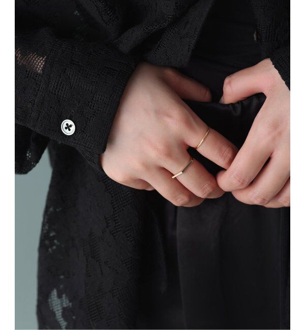 Lilas by Spick&Span「arrow ラインリングK10」|リング|