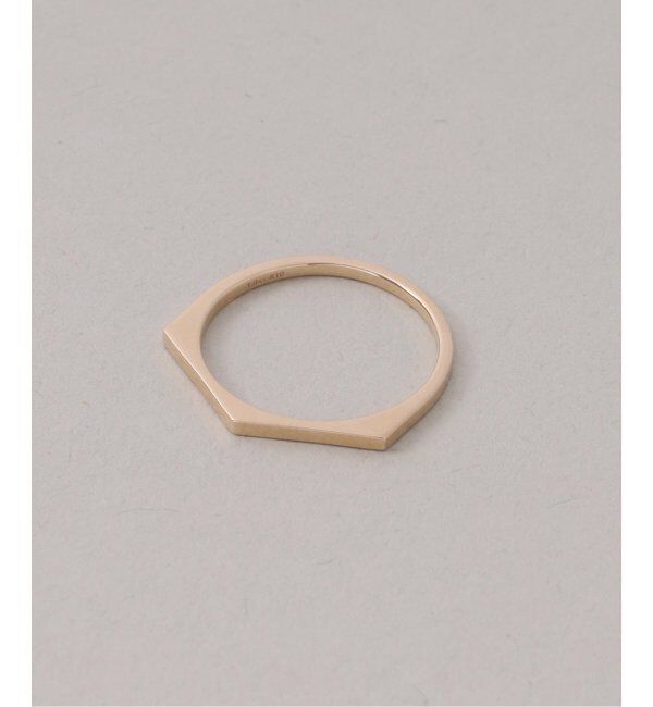 Lilas by Spick&Span「arrow ラインリングK10」|リング|