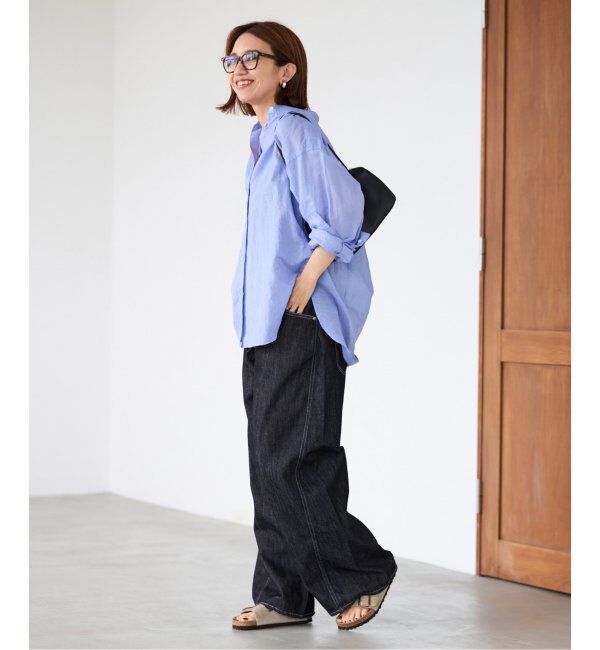 FRAMeWORK「コットンリネンオーバーシャツ」|シャツ・ブラウス|