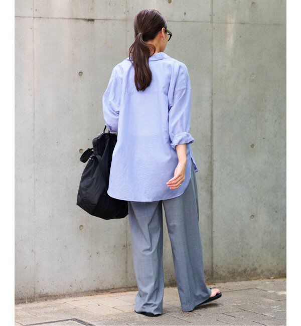 FRAMeWORK「コットンリネンオーバーシャツ」|シャツ・ブラウス|