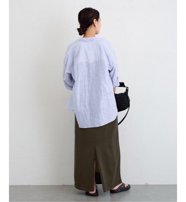 FRAMeWORK「コットンリネンオーバーシャツ」|シャツ・ブラウス|