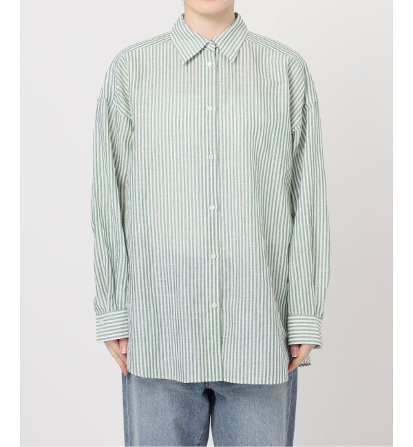 FRAMeWORK「コットンリネンオーバーシャツ」|シャツ・ブラウス|