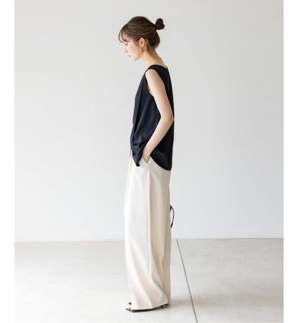 NOBLE「【洗える】ルナサテンレイヤードブラウス」|シャツ・ブラウス|