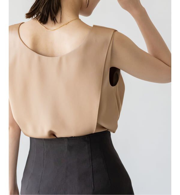 NOBLE「【洗える】ルナサテンレイヤードブラウス」|シャツ・ブラウス|