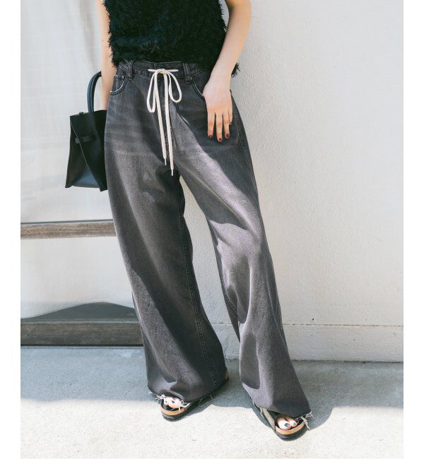 Spick and Span「5 1/2 SOFT DRAWSTRINGDENIM」|デニム|