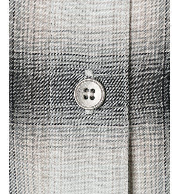 Spick and Span「《追加》メタルボタンTRチェックルーズシャツ」|シャツ・ブラウス|