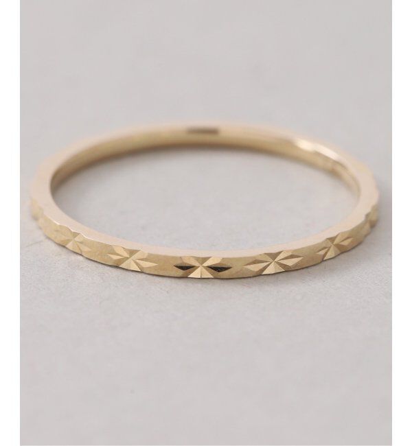 Lilas by Spick&Span「シャインパターンピンキーリング K10」|リング|