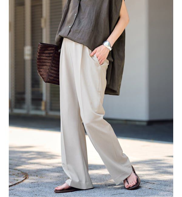 FRAMeWORK「≪追加・洗濯機洗い可能≫ウォッシャブルイージースラックス 3」|スラックス|