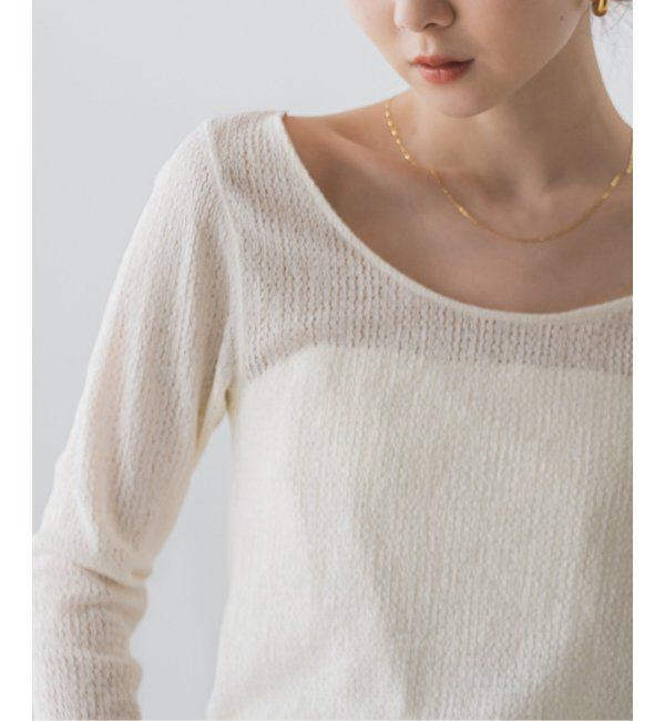 NOBLE「チャームシアーレースプルオーバー」|Tシャツ・カットソー|