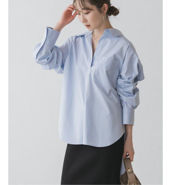 NOBLE「イージーケアコットンスキッパーシャツ」|シャツ・ブラウス|