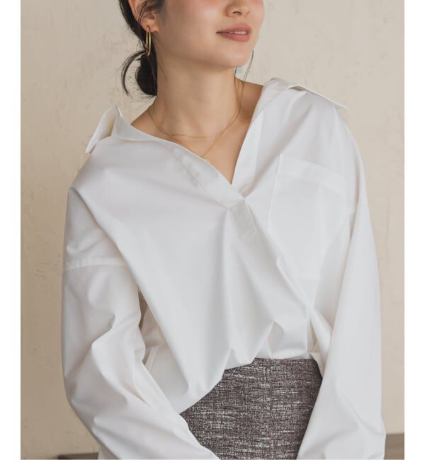 NOBLE「イージーケアコットンスキッパーシャツ」|シャツ・ブラウス|