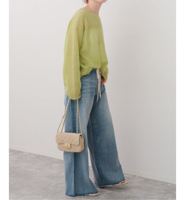 Spick and Span「《追加》ルーズモヘヤミックスボートネックニット」|ニット・セーター|