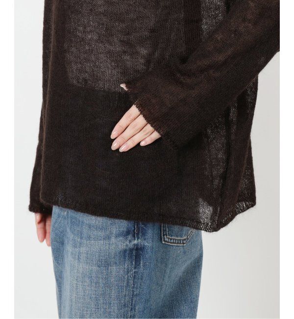 Spick and Span「《追加》ルーズモヘヤミックスボートネックニット」|ニット・セーター|