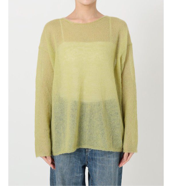 Spick and Span「《追加》ルーズモヘヤミックスボートネックニット」|ニット・セーター|