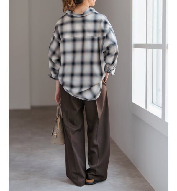 Spick and Span「《手洗い可》P/Wイージースラックスパンツ」|スラックス|