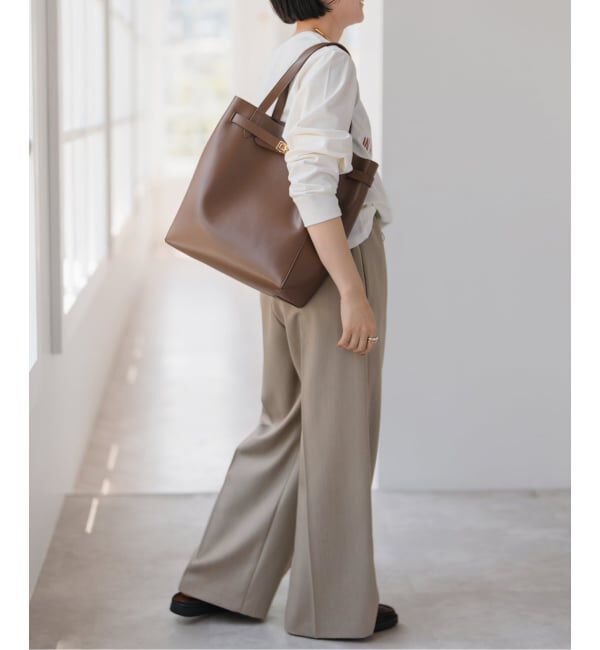 Spick and Span「《手洗い可》P/Wイージースラックスパンツ」|スラックス|